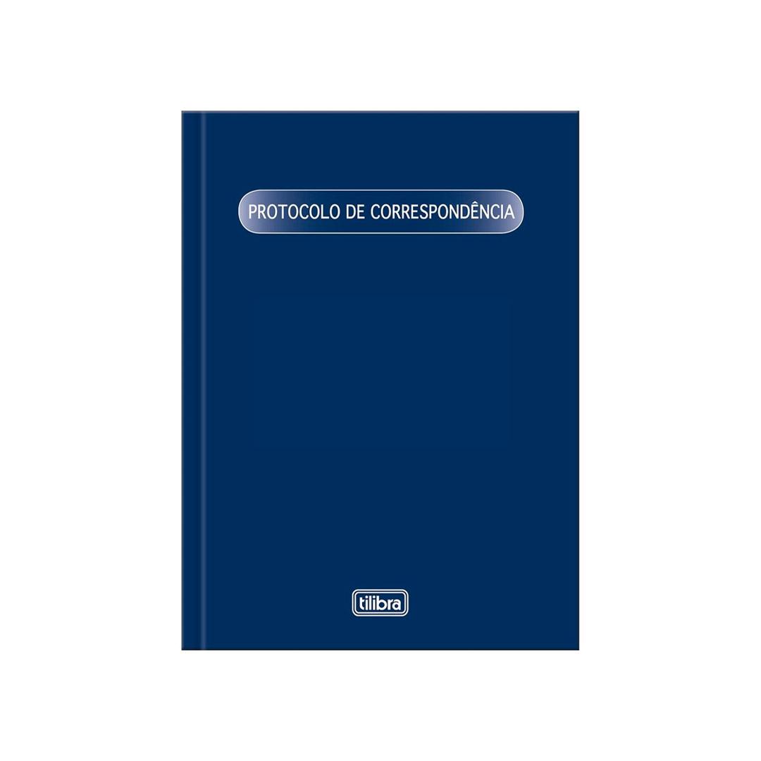 Livro Protocolo de Correspond&ecirc;ncia   153x216mm Tilibra Capa Dura 104 Folhas