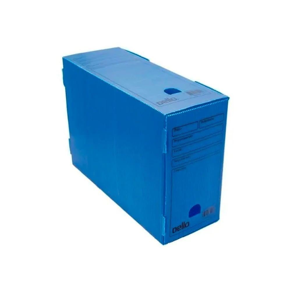 Arquivo Morto Pl&aacute;stico Of&iacute;cio Dello Azul Unit&aacute;rio