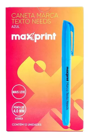 Marca Texto Needs Azul Maxprint 12 un