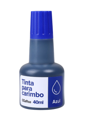 Tinta para Carimbo Azul 40 ml