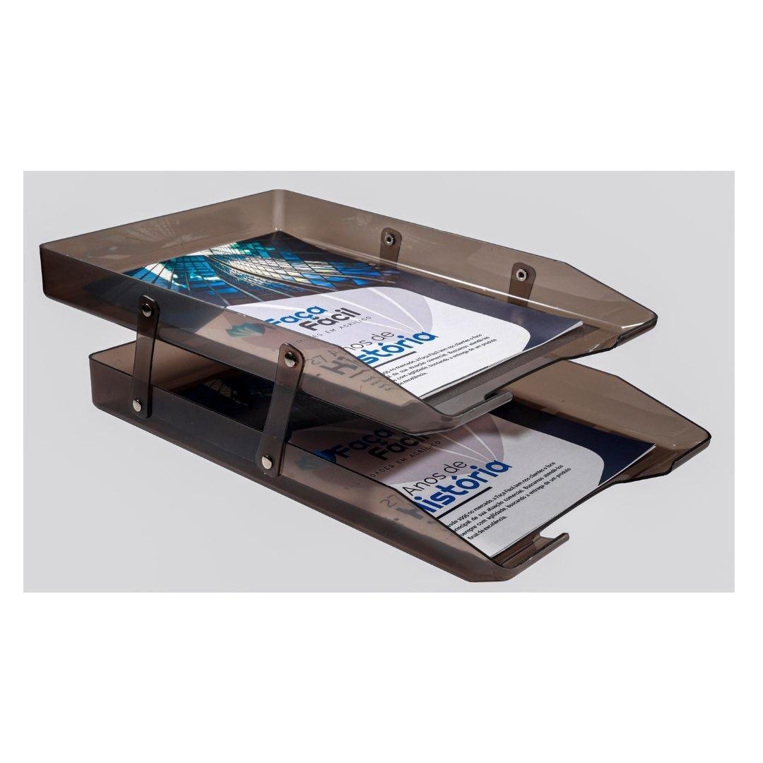 Caixa Dupla Móvel para Correspondência Faça Fácil Fumê