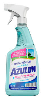 Limpa Vidros com Álcool Spray Azulim 500ml