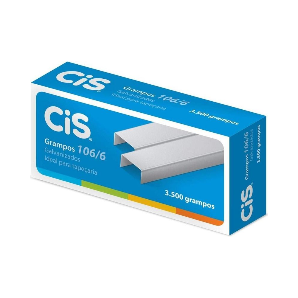 Grampos Galvanizados 106/6 CIS 3500 unidades