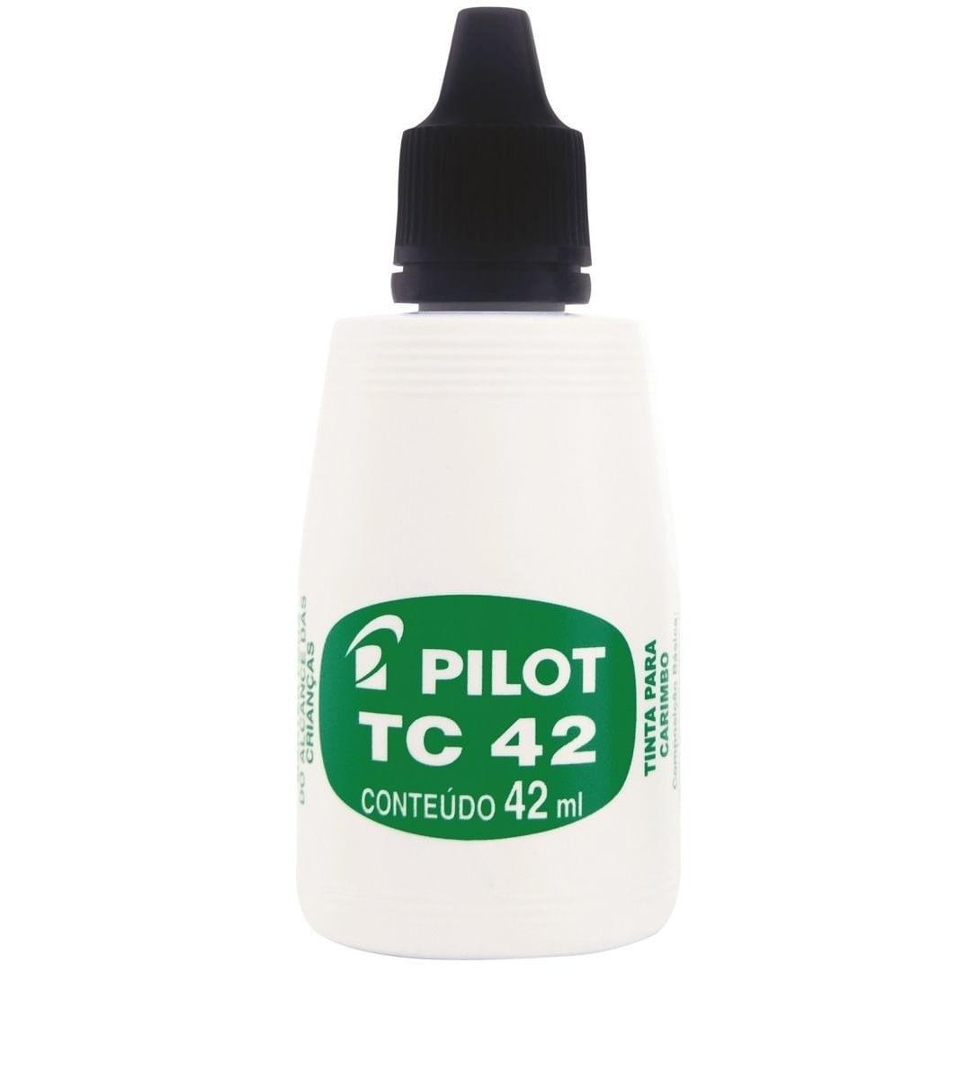 Tinta para Carimbo TC 42 Pilot Preta 42ml