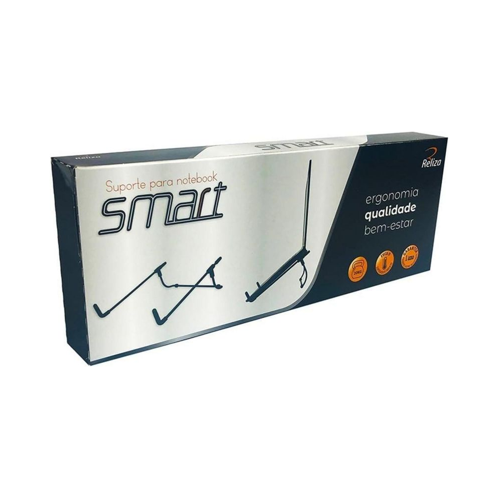 Suporte para Notebook de Metal Reliza 9594 Regul&aacute;vel Antiderrapante Unit&aacute;rio