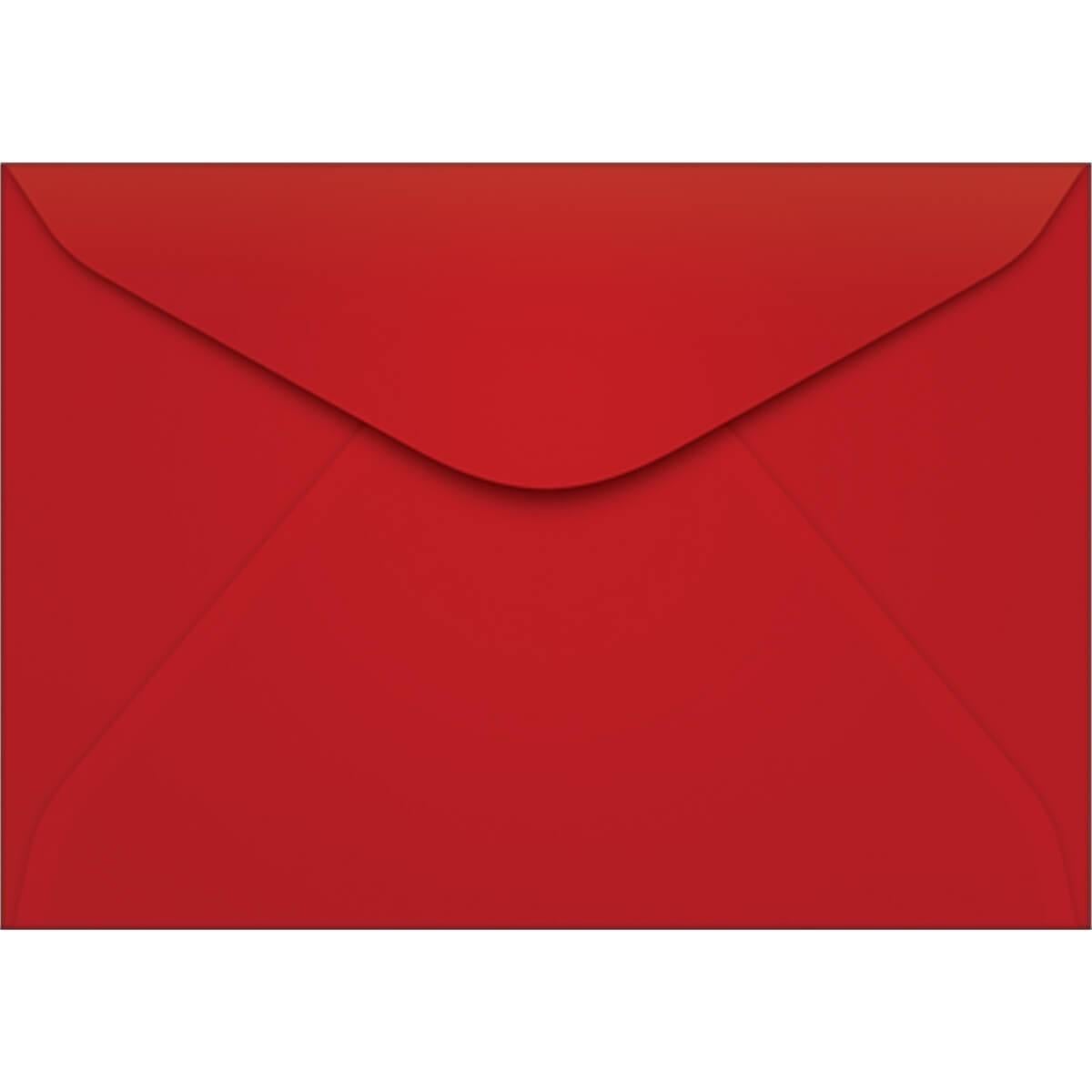 ENVELOPE CARTA VERMELHO 114 MM X 162 MM 100 UNIDADES 80 GRS/M2