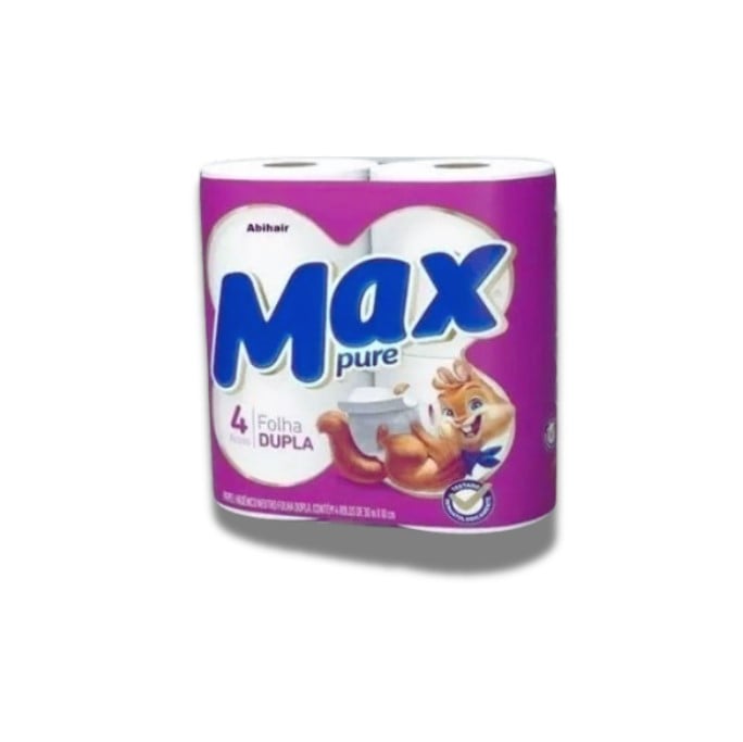 Papel Higiênico Max Pure C/Folha Dupla - 04 Rolos