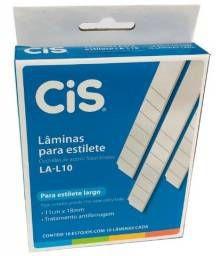 L&acirc;mina para Estilete  1 Furo 18mm CIS A&ccedil;o Prata