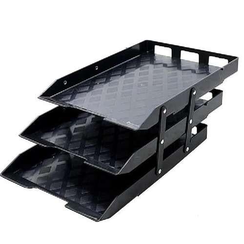 Caixa para Correspondência Tripla Móvel Waleu Preta 18.4 x 26.6 x 51.5cm