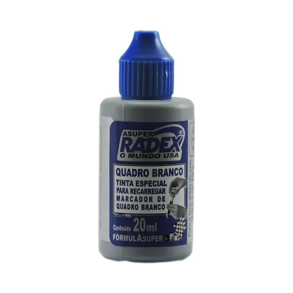 Tinta para Marcador de Quadro Branco Radex Azul 20ml