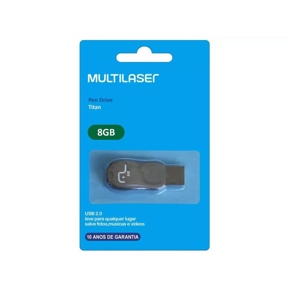 Pendrive Titan 8GB Multilaser