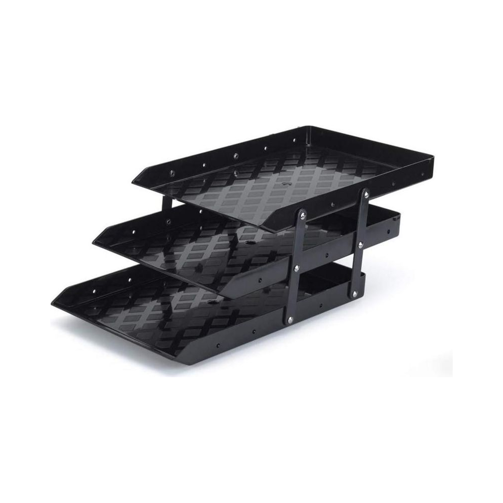 Caixa para Correspondência Tripla Móvel Waleu Preta 18.4 x 26.6 x 51.5cm