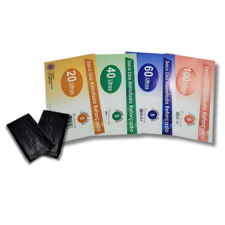 Saco Lixo Reforçado 60L PCT/5 10 PCT/FD