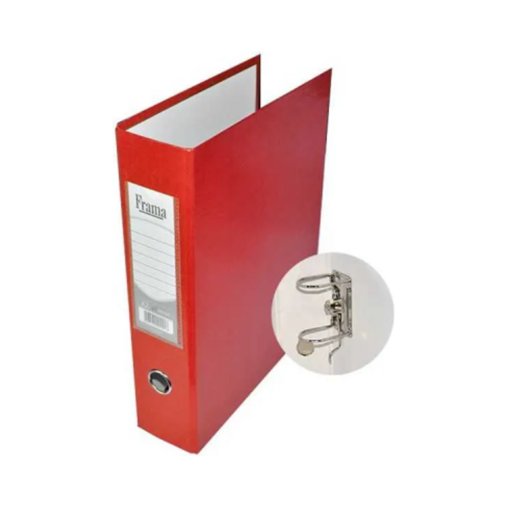 Pasta Registradora Polipropileno Of&iacute;cio Larga Frama Vermelha