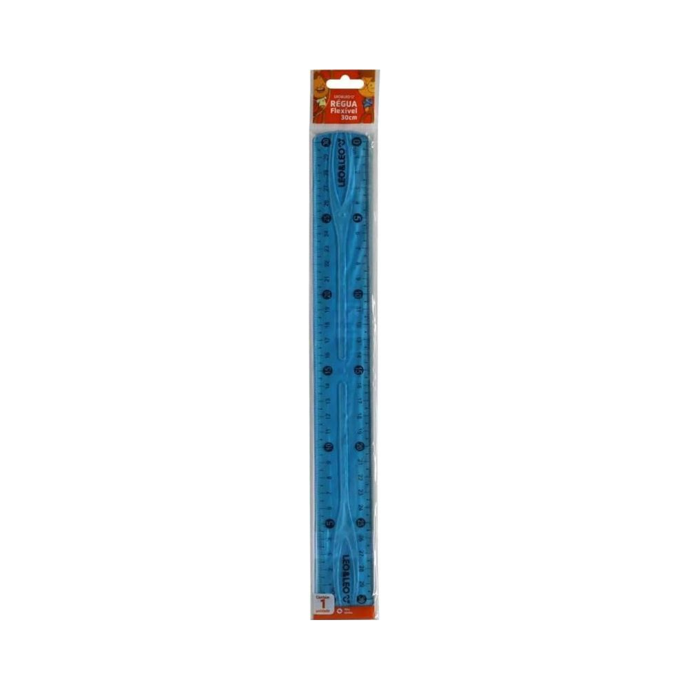 Regua mole 5cores Sortidas 30cm - Leonora