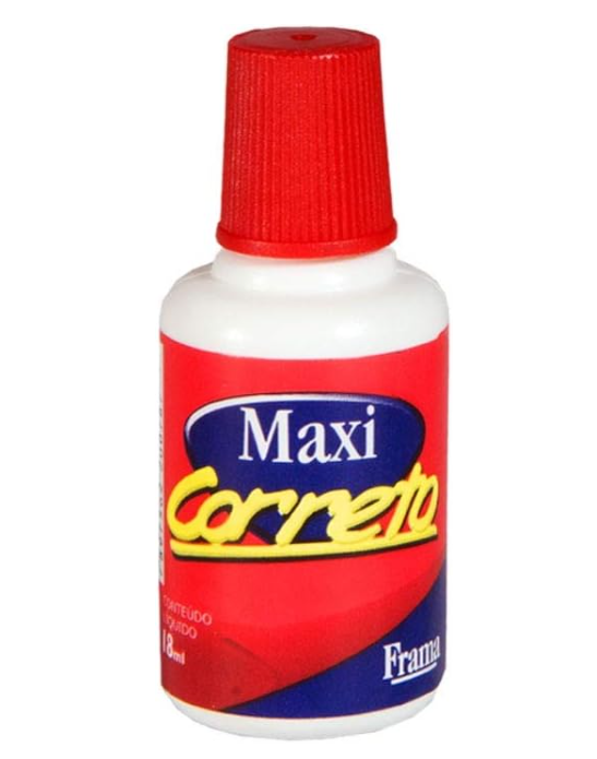 Corretivo Líquido Maxi Correto a Base de Água 18ml