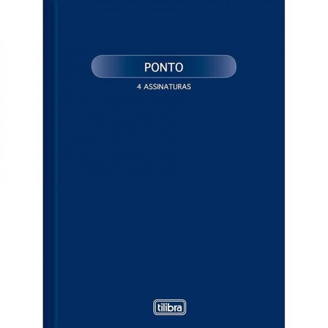 Livro Ponto 4 assinaturas Tilibra 100 folhas 218mm x 319mm 56g/m²