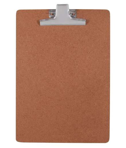 Prancheta 1/2 Ofício Duratex Prendedor Metal