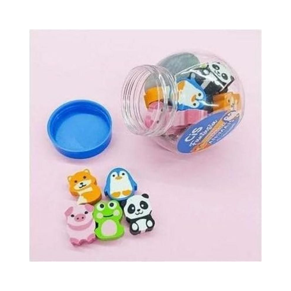 Borracha Decorada Mini Animais CIS Multicor