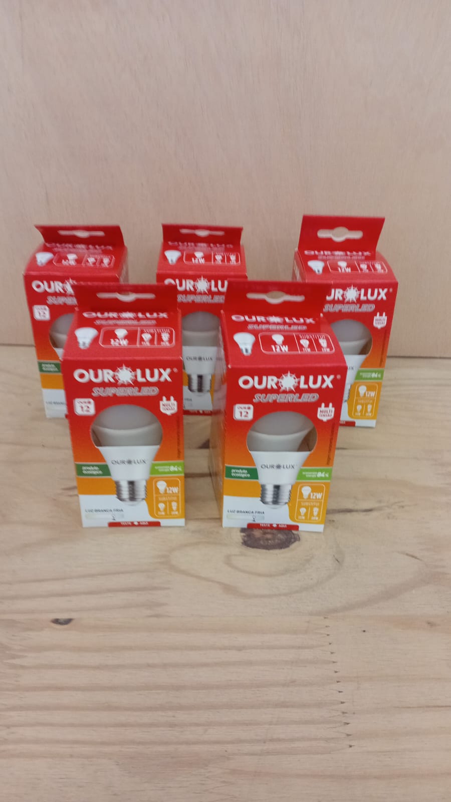 L&acirc;mpada Ourolux LED 12W Branca
