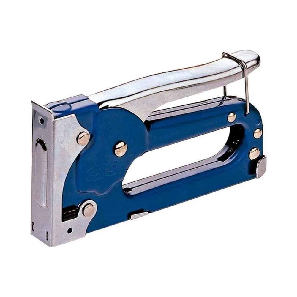 Grampeador Tapeceiro A&ccedil;o Inox CIS 361 Alta Press&atilde;o Azul