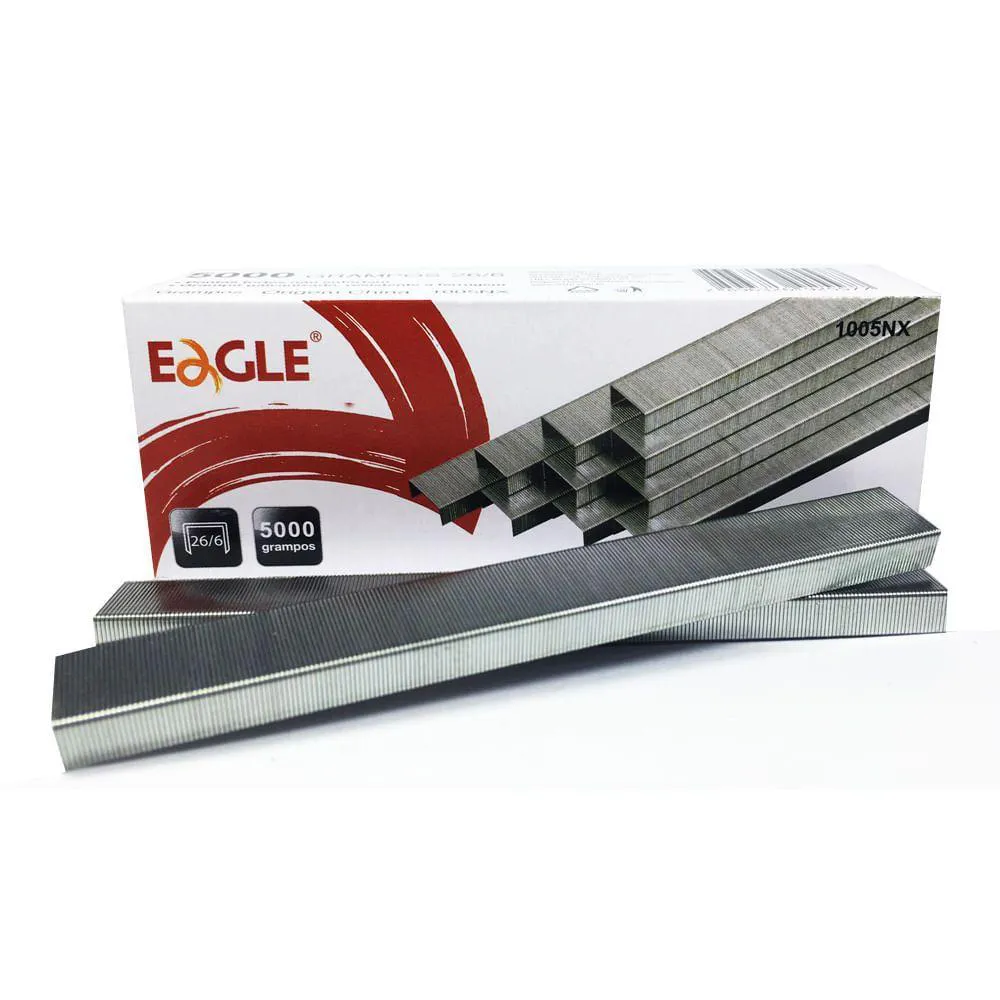 Grampos Galvanizados 26/6 Eagle 5000 unidades