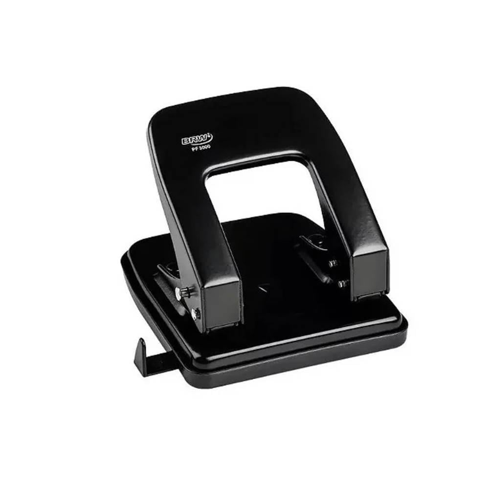 Perfurador para Papéis 35 folhas 2 furos BRW PF3000 Preto Unitário