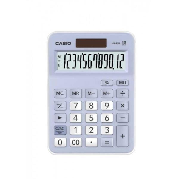 Calculadora de Mesa 12 dígitos MX-12B-LB Casio Azul Claro