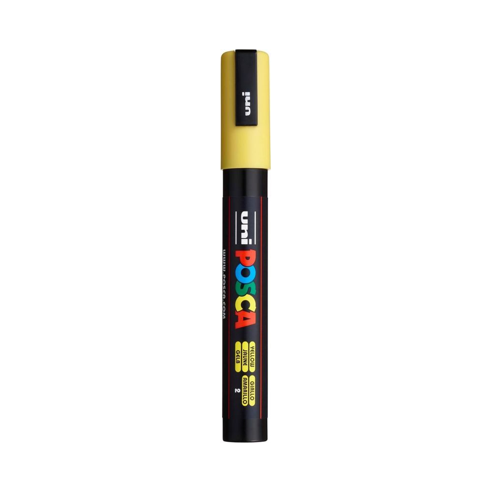 Marcador Art&iacute;stico 1.8-2.5mm PC-5M Uni POSCA Amarelo