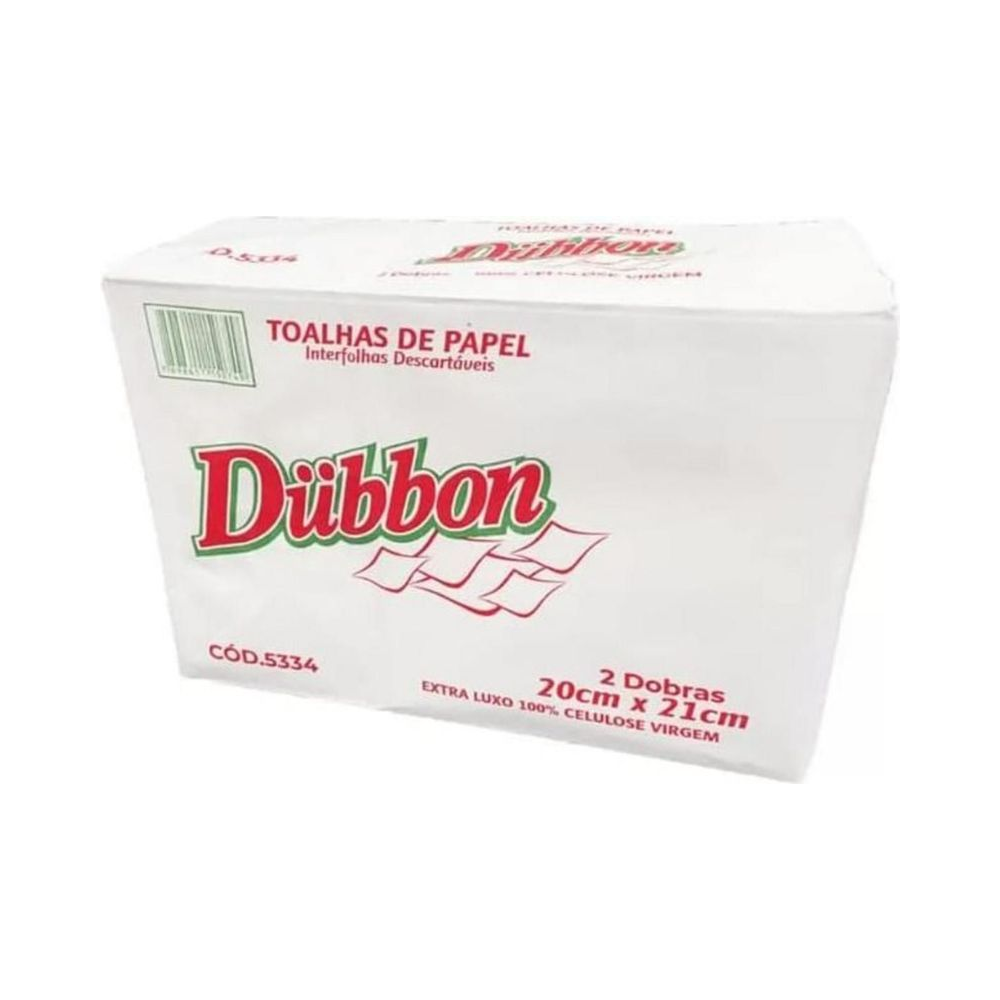 Toalha de Papel Interfolha 20x21cm Dubbon 2 Dobras Junior