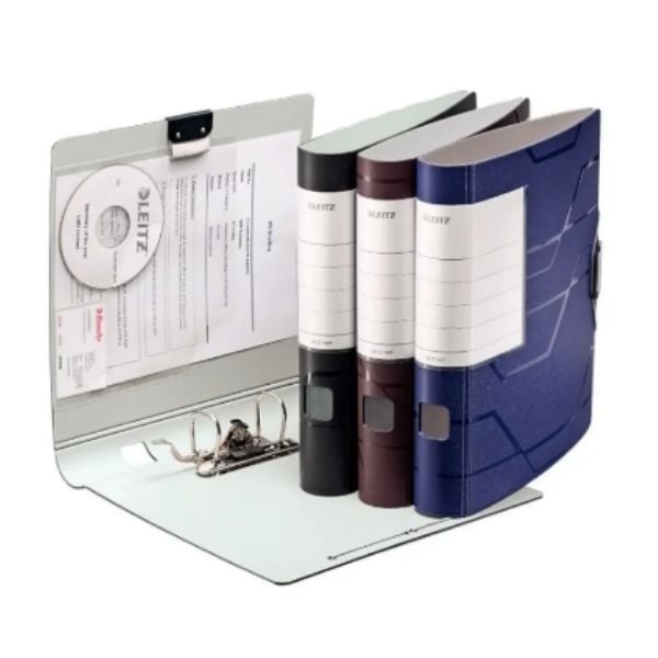 Pasta Arquivo AZ Leitz Prestige Preto A4 350 Folhas