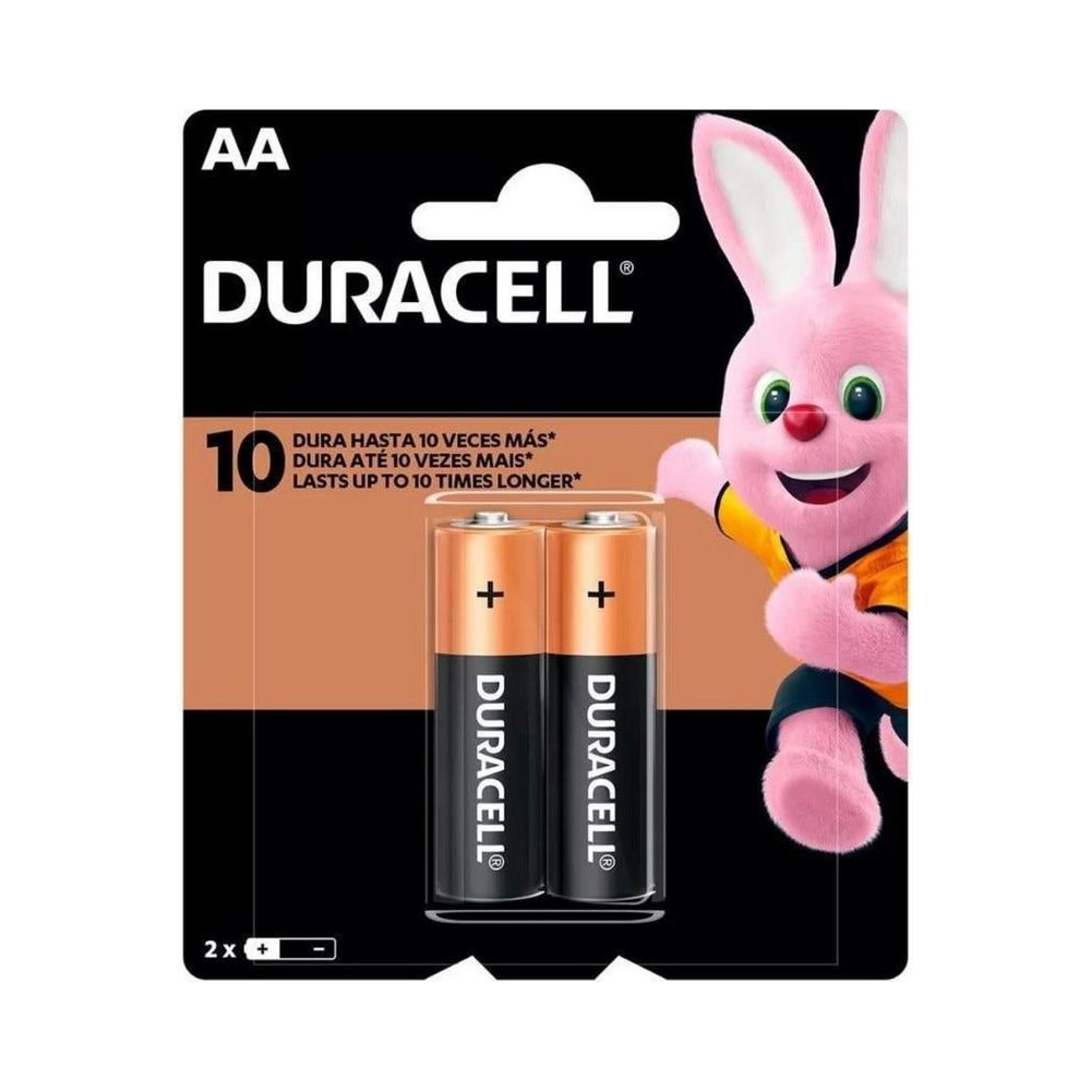 Pilhas Alcalinas AA 1.5V Duracell 2 unidades
