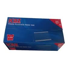 Pinos Pl&aacute;sticos para TAG Kaz KZ226 Branco 25mm com 5000 Unidades