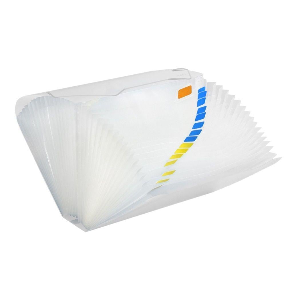 Pasta Sanfonada Pl&aacute;stica A4 31 divis&oacute;rias DAC 325mm x 230mm Transparente Unit&aacute;ria