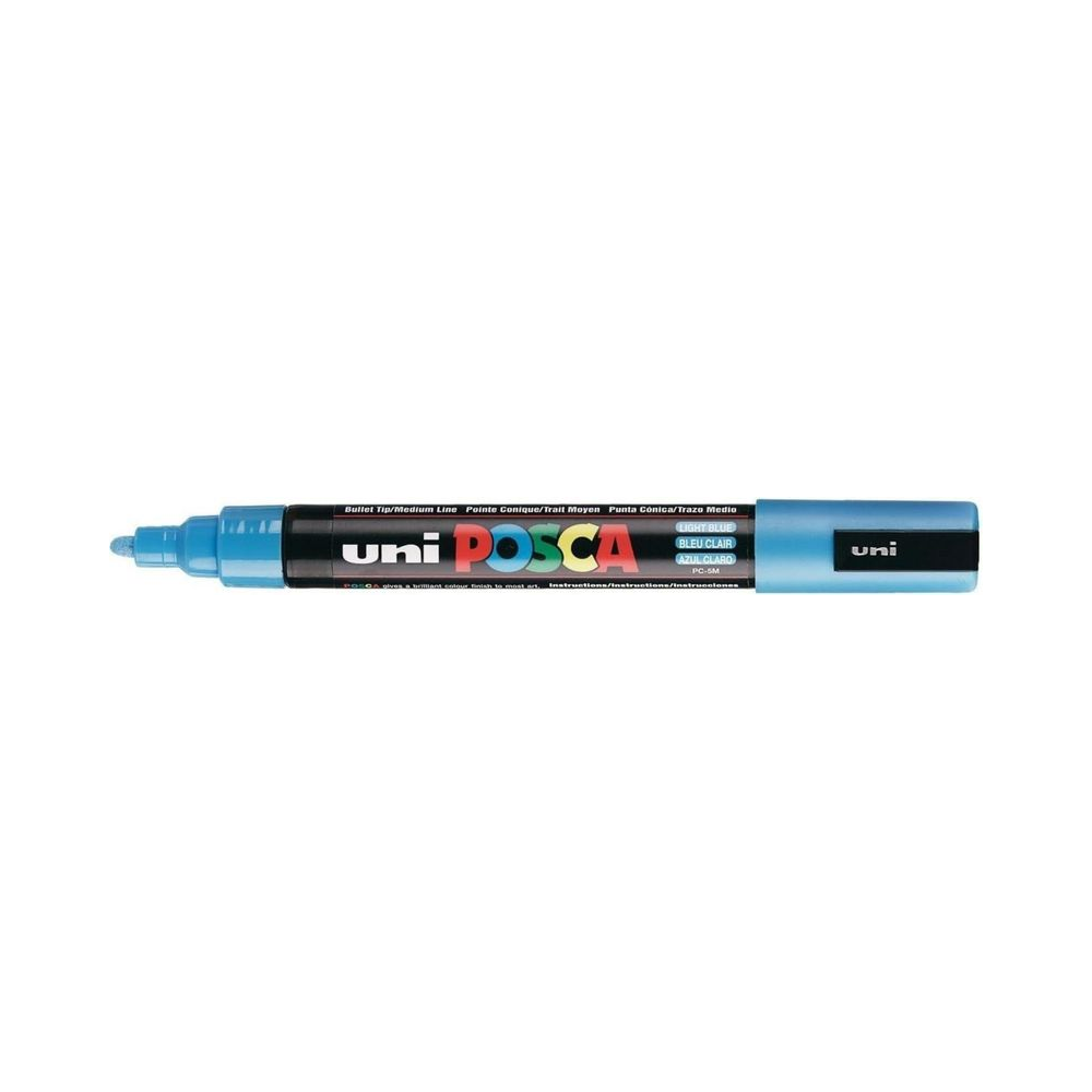 Marcador Art&iacute;stico 1.8-2.5mm PC-5M Uni POSCA Azul Claro