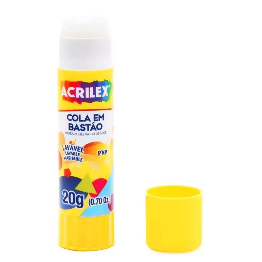 Cola Bast&atilde;o Lav&aacute;vel Acrilex 20g Unit&aacute;rio