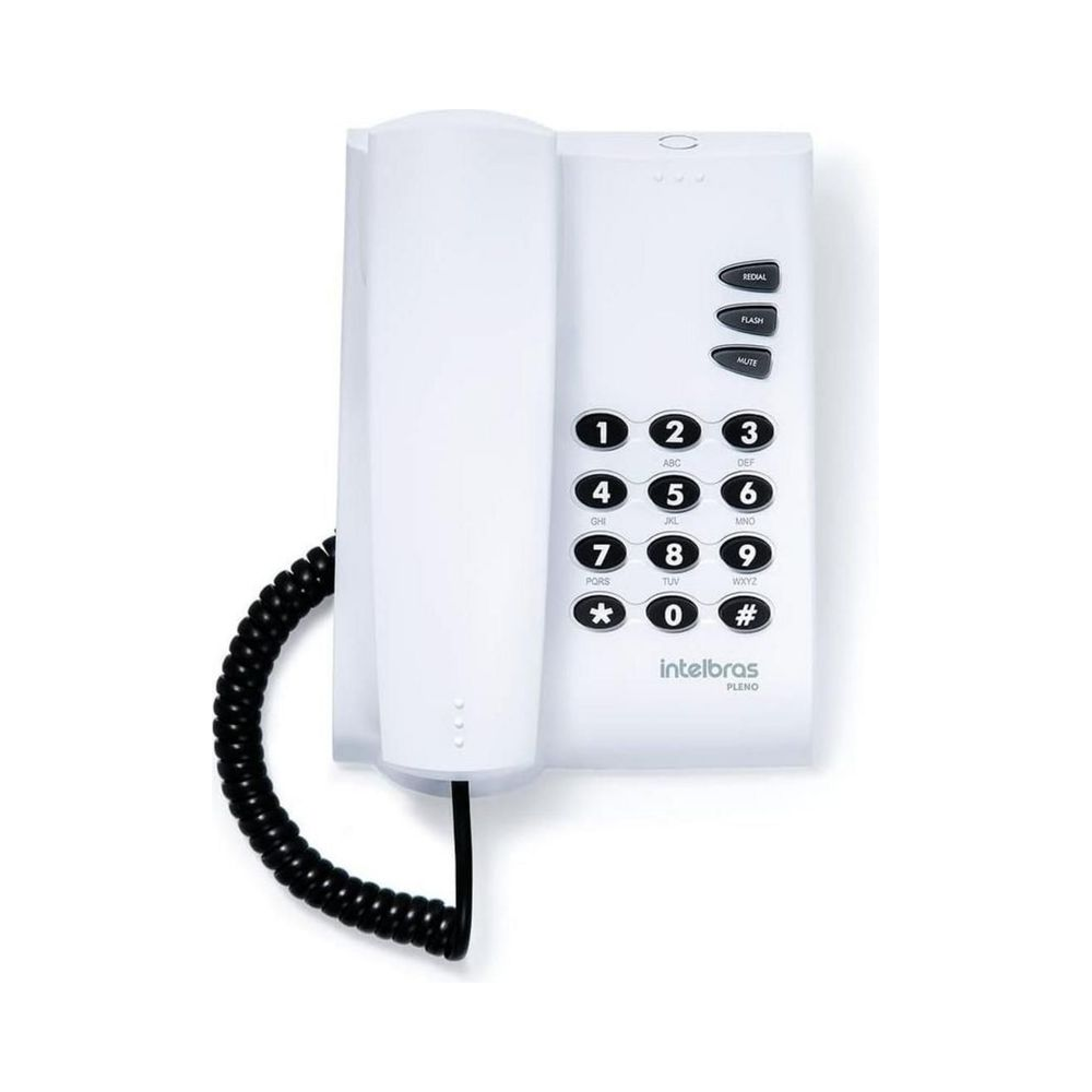 Telefone com Fio Pleno Intelbras Cinza Ártico