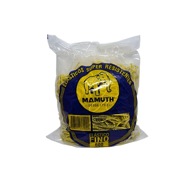 Elástico Fino Super Resistente Mamuth 600 unidades