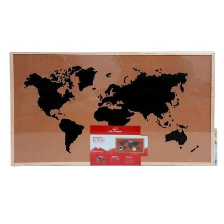 Quadro de Aviso Cortiça Mapa Wincy