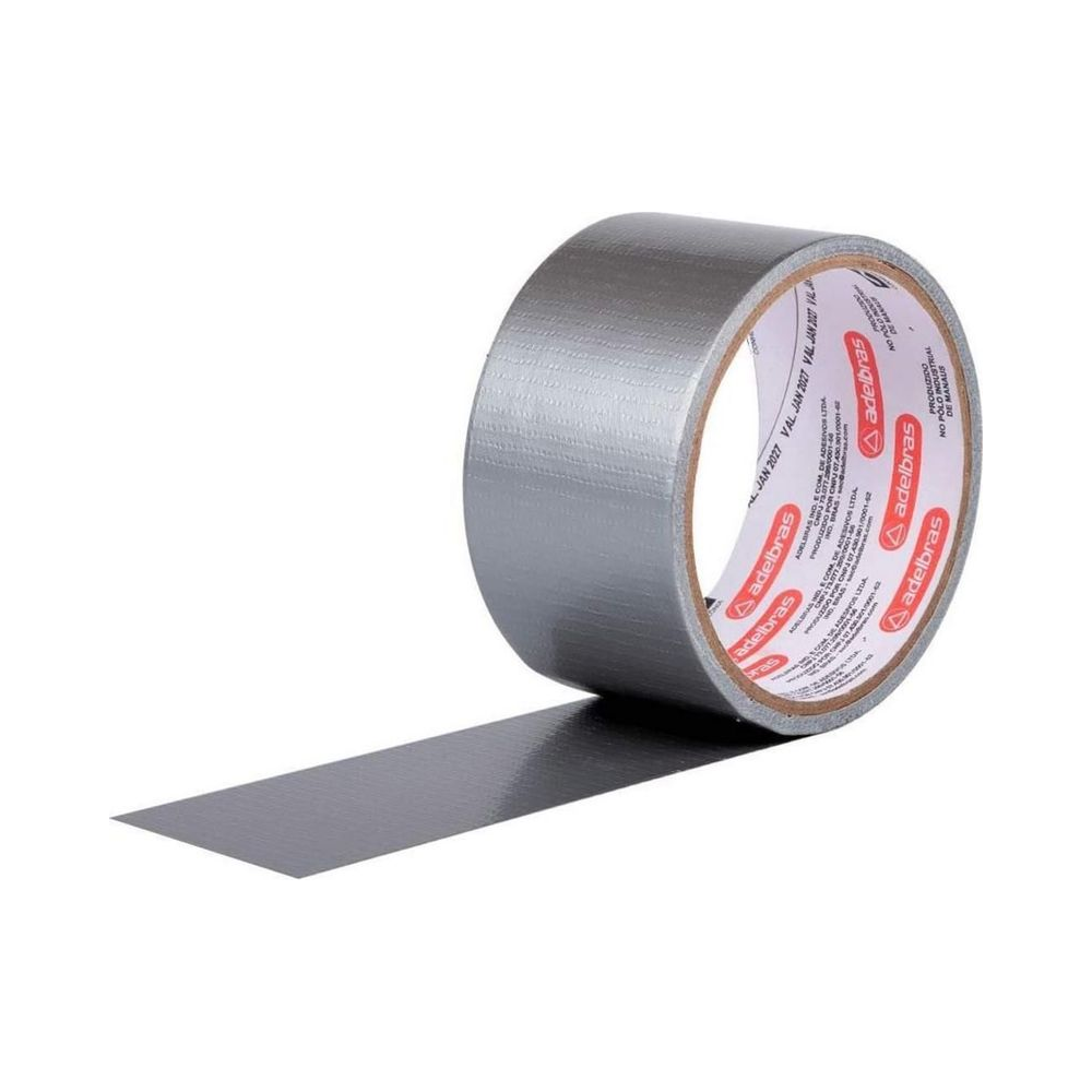 Fita Silver Tape Adelbras Prata 48mm x 5m Unit&aacute;rio
