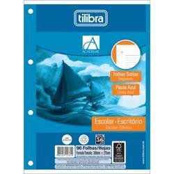 Bloco de Fichário Universitário Pautado Tilibra Branco 96 folhas Unitário