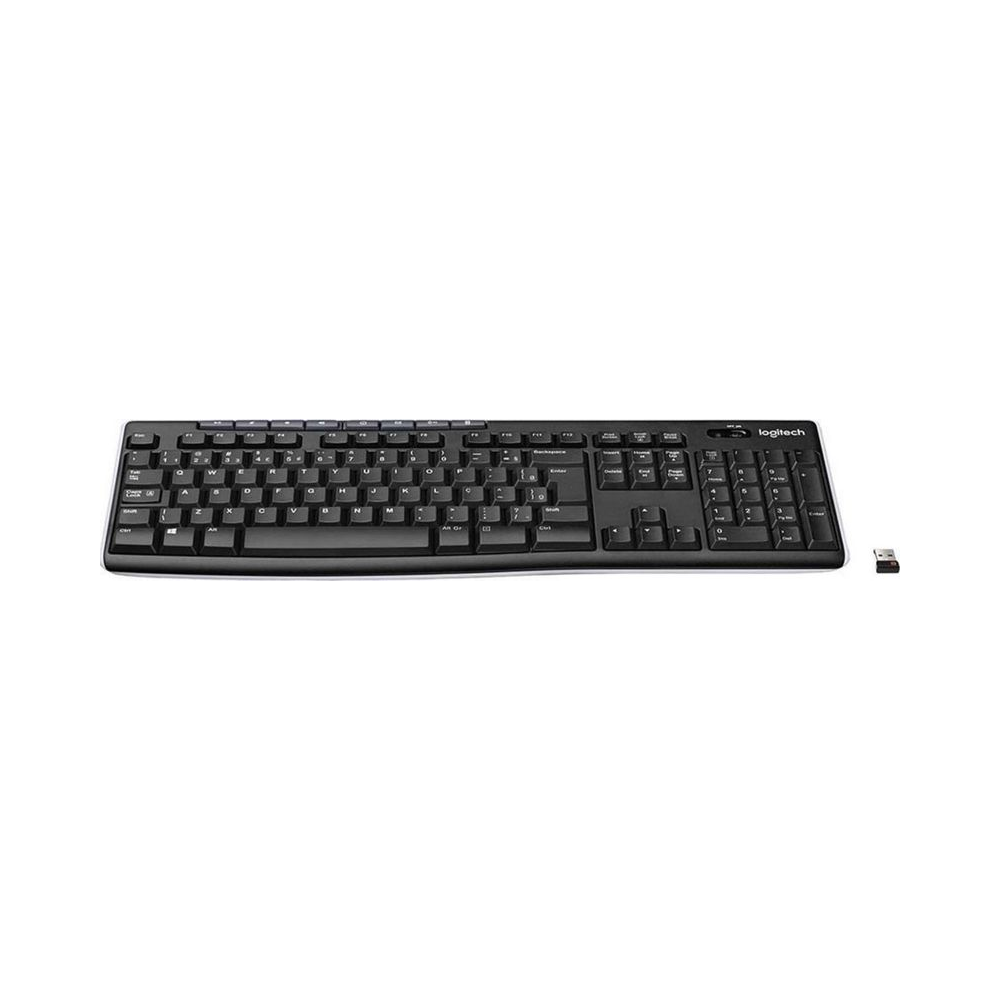 Teclado Sem Fio K270 Logitech Preto ABNT2 2.4GHz