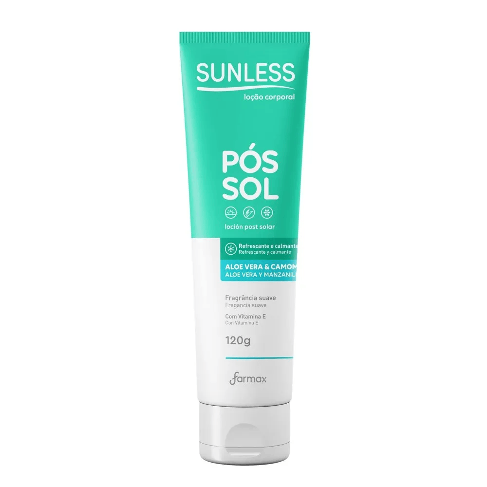 Lo&ccedil;&atilde;o Corporal Sunless P&oacute;s Sol Aloe Vera E Camomila 120g