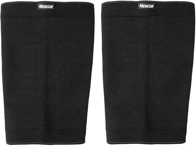 Joelheira El&aacute;stica Neoprene Tamanho G Mercur Preta Ergon&ocirc;mica