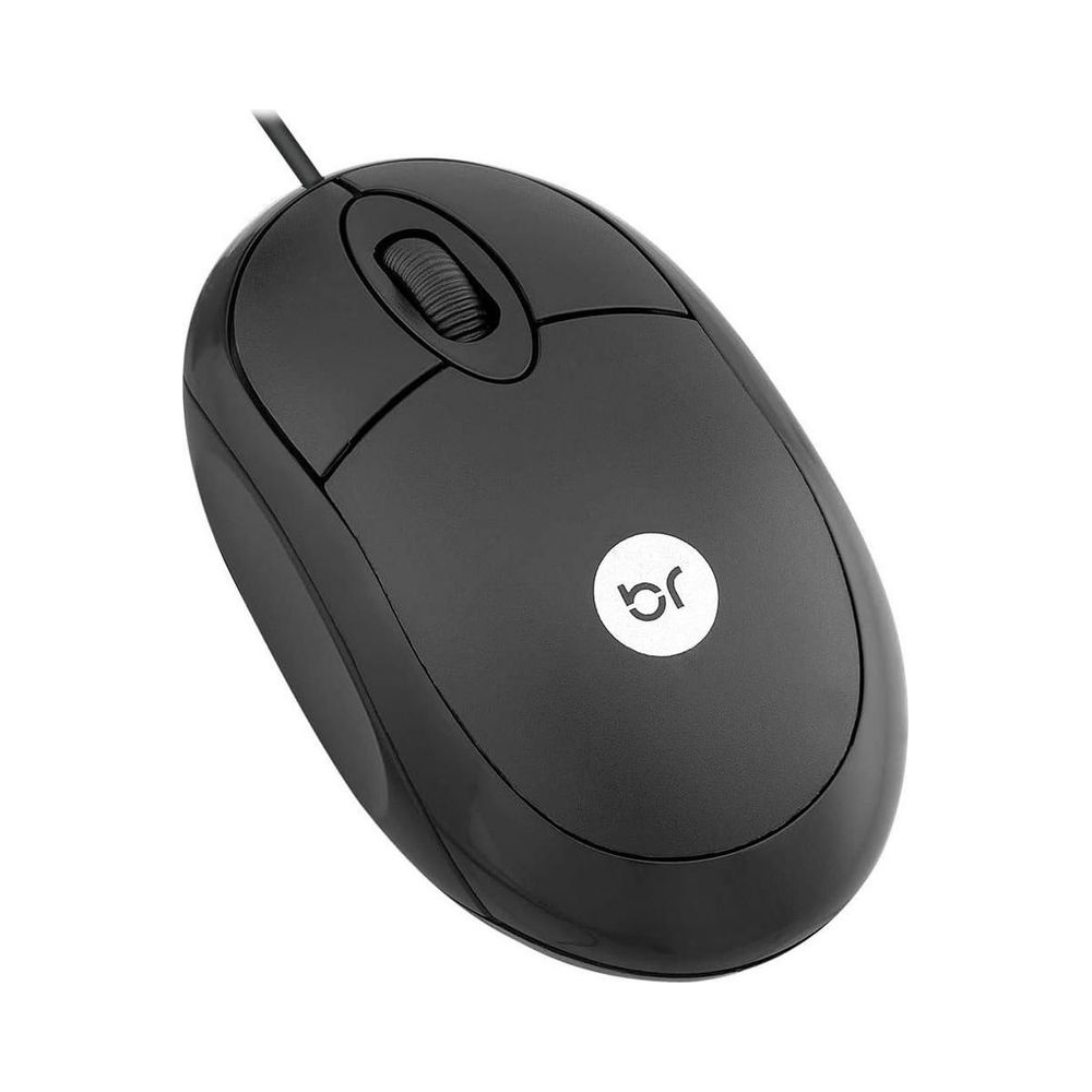 Mouse &Oacute;ptico USB Espanha 1.000 Dpi Preto - Bright