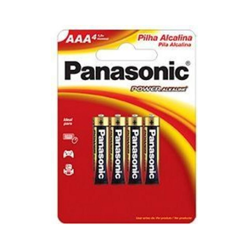 Pilha Alcalina AAA 4 unidades Panasonic