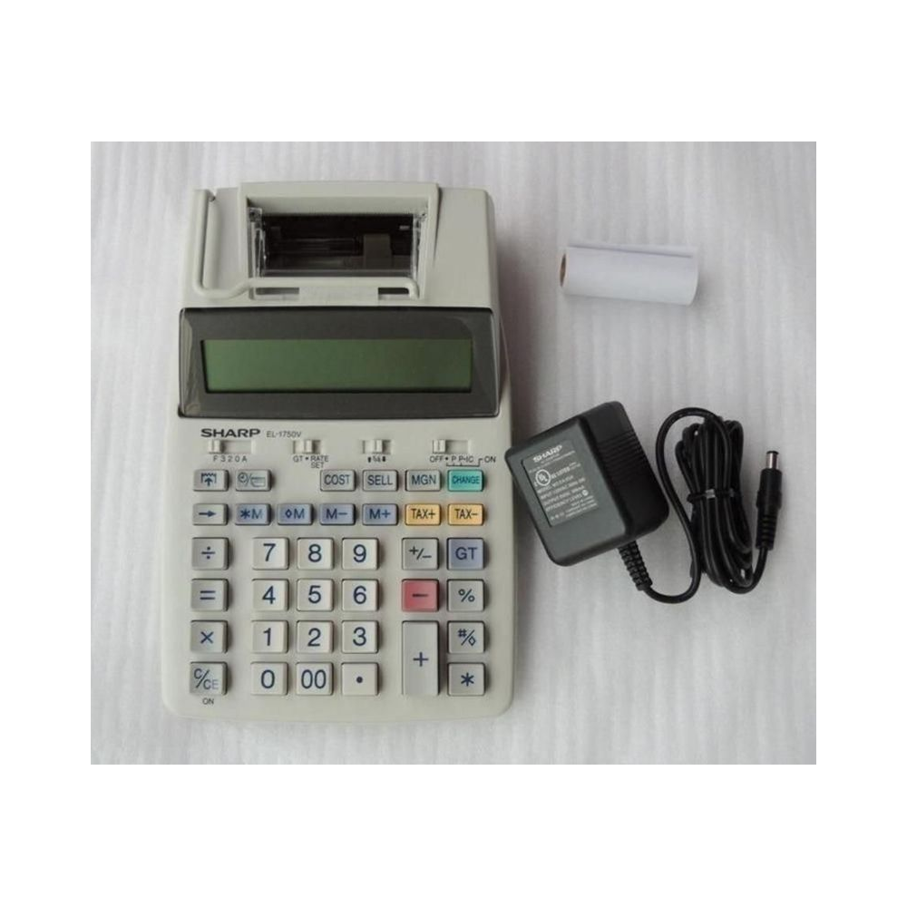 Calculadora de Bobina 12 D&iacute;gitos EL-1750V Sharp Unit&aacute;rio