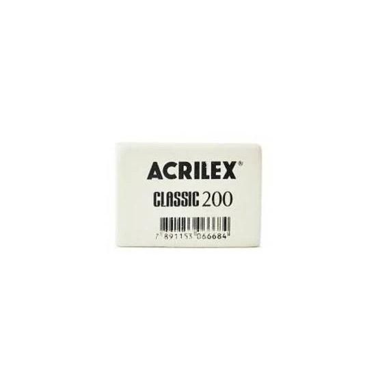 Borracha Branca Classic 200 Acrilex - Unitário