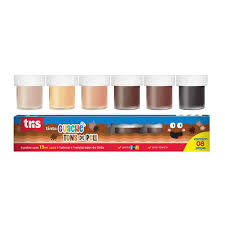 Tinta Guache Tris Tons Pele 15ml 6 Cores