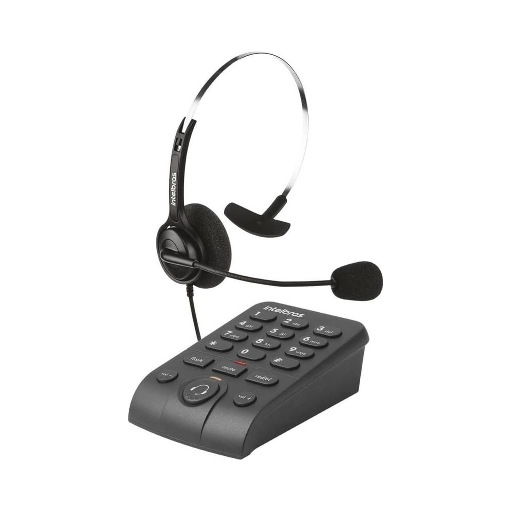 Telefone Headset HSB40 Intelbras Preto